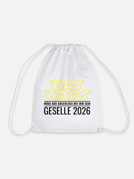 Geselle 2026 Das wars - Turnbeutel - Weiß