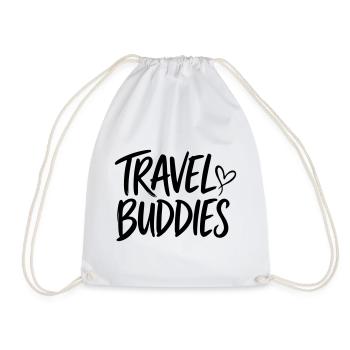 travel buddies - Turnbeutel - Weiß - Vorne