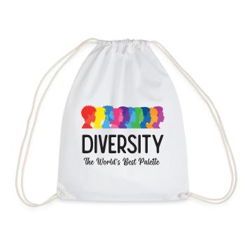 LGBT Pride Month - Diversity. The World's Best Pal - Drawstring Bag - white - Front