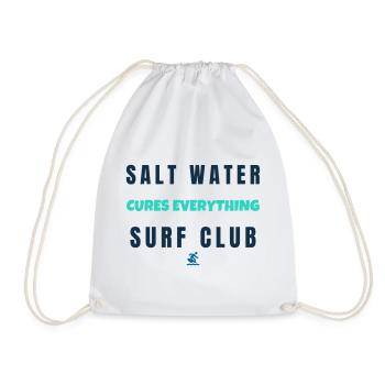 Salt Water Cures Everything Surf Club - Turnbeutel - Weiß - Vorne
