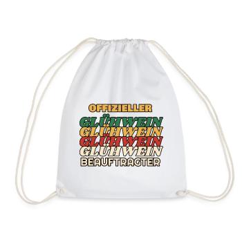 Offizieller Glühwein-Beauftragter - Retro - Turnbeutel - Weiß - Vorne