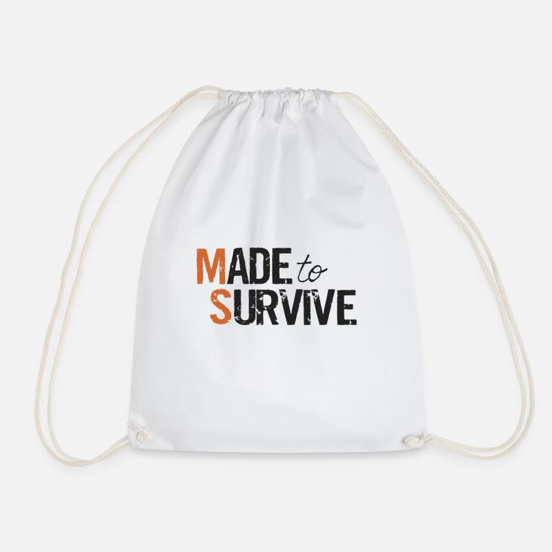 Made to Survive - Turnbeutel - Weiß