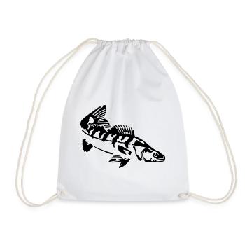 zander - Drawstring Bag - white - Front