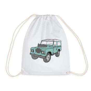 Land Rover 4 x 4 Land Rover Series3 88" - Drawstring Bag - white - Front