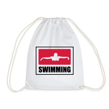 Swimming - Turnbeutel - Weiß - Vorne