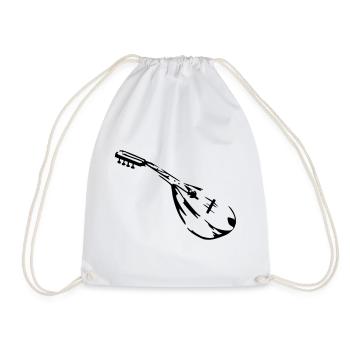 mandoline musiker - Turnbeutel - Weiß - Vorne