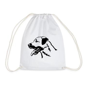 Tête de kangal - Sac de sport léger - blanc - Devant