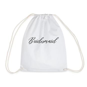 Bridesmaid - Drawstring Bag - white - Front