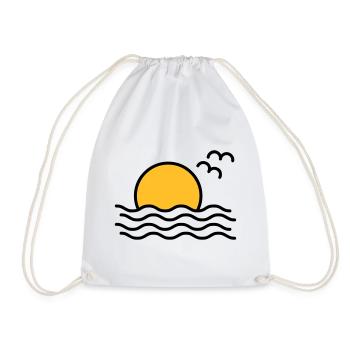 Coucher de soleil - Sac de sport léger - blanc - Devant