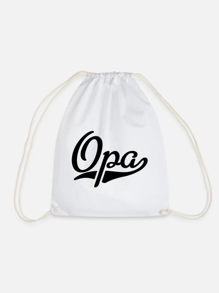 Opa - Turnbeutel - Weiß