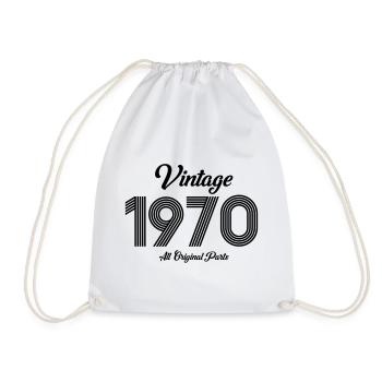 1970 - Sac de sport léger - blanc - Devant