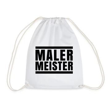 Maler Malermeister Meister Geschenk - Turnbeutel - Weiß - Vorne