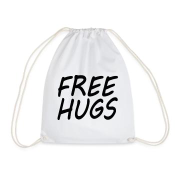 Free hugs - Sac de sport léger - blanc - Devant