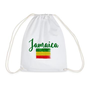 Jamaica Flag Jamaica Rastafari - Drawstring Bag - white - Front