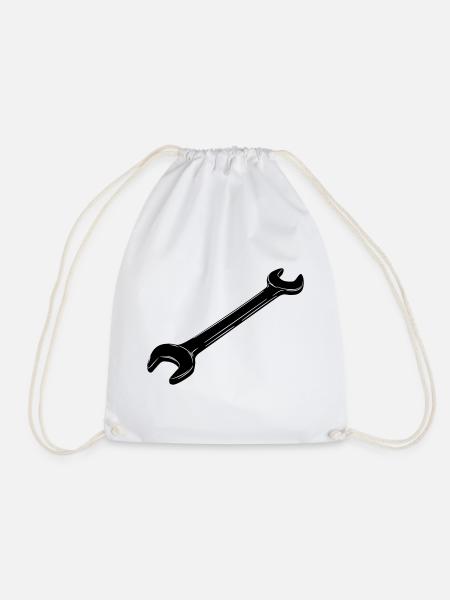 Spanner - Drawstring Bag - white