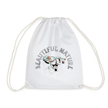 Giftpfeil Frosch Symbol Kunst frog - Turnbeutel - Weiß - Vorne