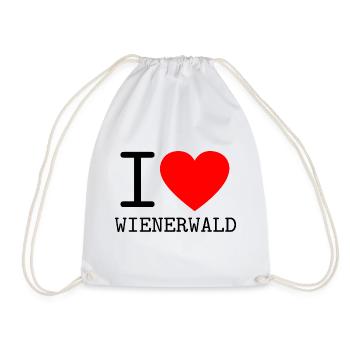 I love Wienerwald Österreich Wienerisch Dialekt - Turnbeutel - Weiß - Vorne