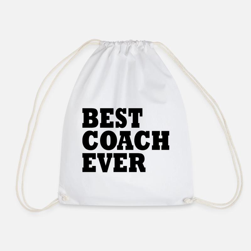 Best coach ever - Turnbeutel - Weiß