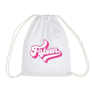 Quinze 15e anniversaire pour les filles de 15 ans - Sac de sport léger - blanc - Devant