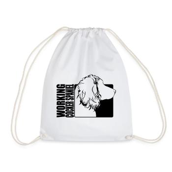 Travail Cocker Spaniel Profil Chiens Chien Wilsigns - Sac de sport léger - blanc - Devant