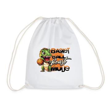 Basketball Dinosaure T-Rex Animal Player Cartoon - Sac de sport léger - blanc - Devant