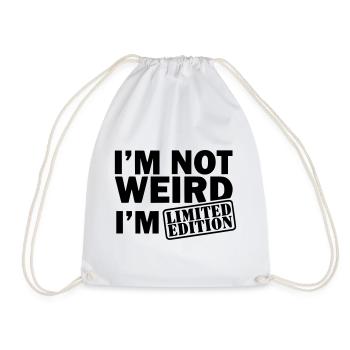 Édition limitée. Pas bizarre mais édition limitée * - Sac de sport léger - blanc - Devant