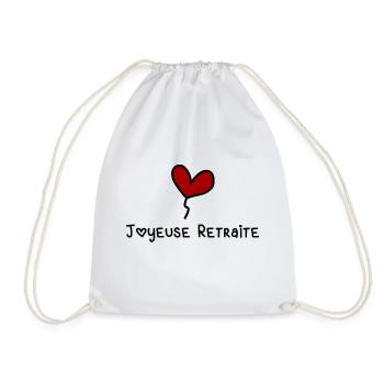 RETIREMENT. HAPPY RETIREMENT. HAPPY RETIREMENT - Drawstring Bag - white - Front