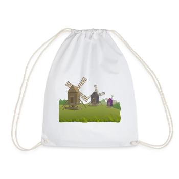 Windmills - Drawstring Bag - white - Front
