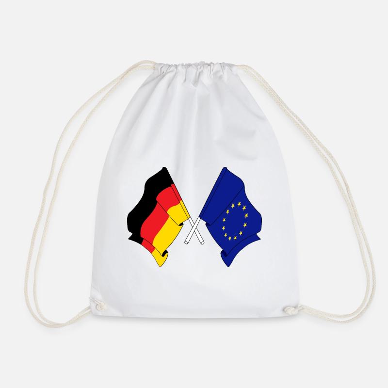 Flagge Deutschland, Europa - Turnbeutel - Weiß