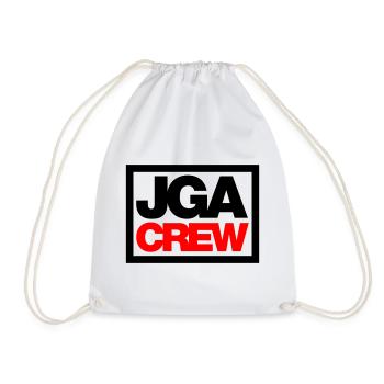 Bachelor Party Crew - Emblem - Drawstring Bag - white - Front