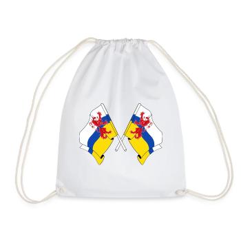 Two flags of the province of Limburg - Drawstring Bag - white - Front