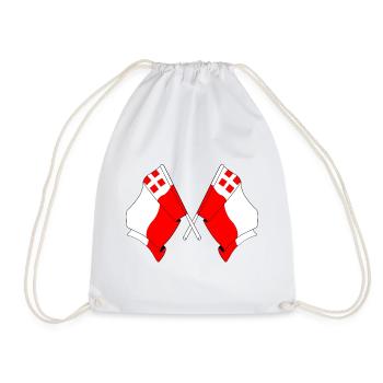 Two flags of the province of Utrecht - Drawstring Bag - white - Front