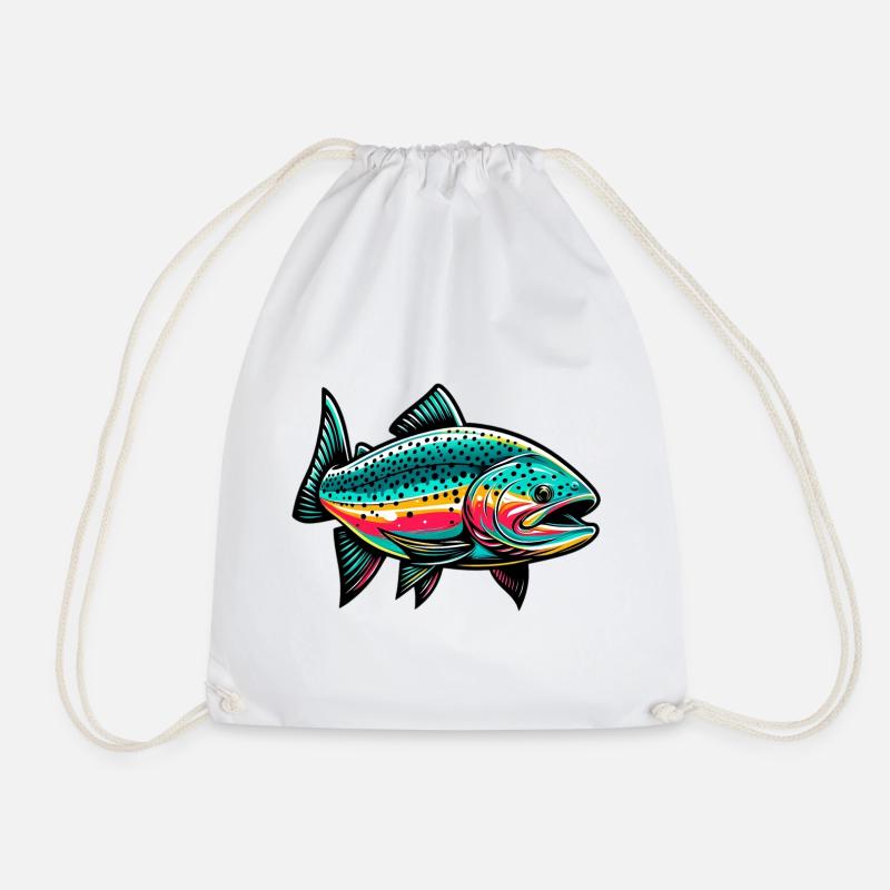 Saumon - Sac de sport léger - blanc