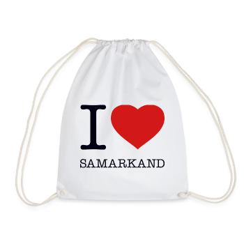 I LOVE SAMARKAND - Drawstring Bag - white - Front