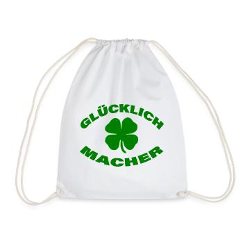 GLÜCKLICHMACHER - Turnbeutel - Weiß - Vorne