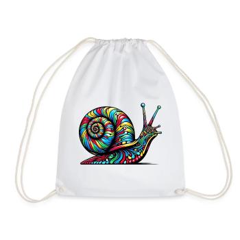 Escargot - Sac de sport léger - blanc - Devant