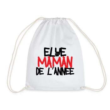 élue Maman de l'année - fête des mères - Sac de sport léger - blanc - Devant