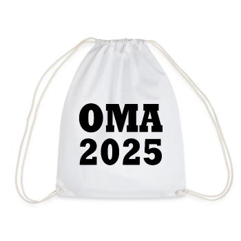 Oma 2025 - Turnbeutel - Weiß - Vorne