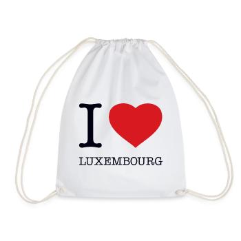 J’ADORE LE LUXEMBOURG - Sac de sport léger - blanc - Devant