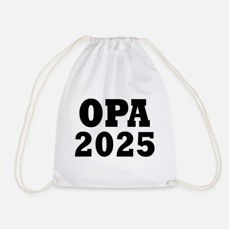 Opa 2025 - Turnbeutel - Weiß