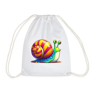 Escargot - Sac de sport léger - blanc - Devant