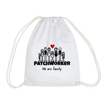 Patchworker We are family - Turnbeutel - Weiß - Vorne