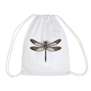 Libelle - Turnbeutel - Weiß - Vorne