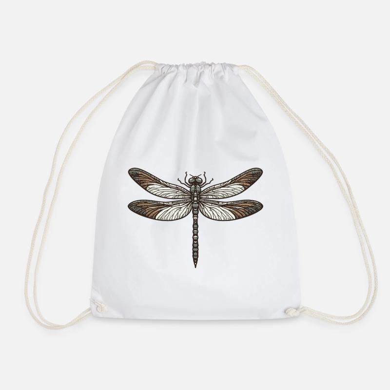 Libelle - Turnbeutel - Weiß