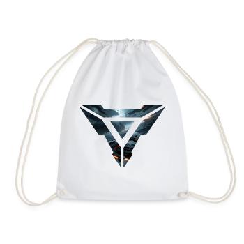Galactic Fleet Emblem – Futuristic Space Battle - Drawstring Bag - white - Front