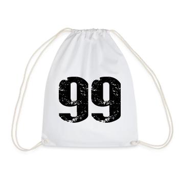Maillot numéro 99 - Sac de sport léger - blanc - Devant