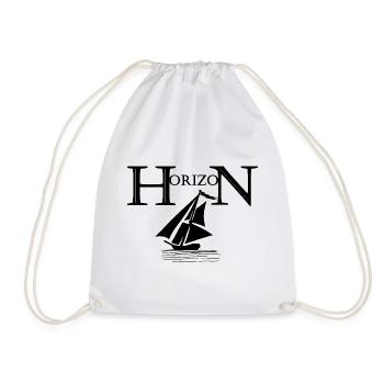 Sailboat on the Horizon - Drawstring Bag - white - Front