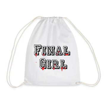 Final Girl - Drawstring Bag - white - Front