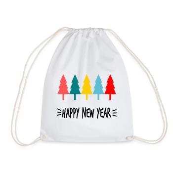 BONNE ANNEE. SAINT SYLVESTRE. NOUVELLE ANNÉE - Sac de sport léger - blanc - Devant