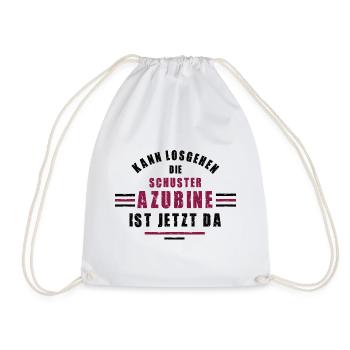 Trainee Shoemaker Apprenticeship Training Shoemaker - Drawstring Bag - white - Front